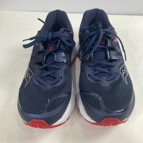 Saucony Men's 8.5 Guide ISO Running Everun Navy Blue Red Athletic Shoes S20415-3 - Picture 3 of 7